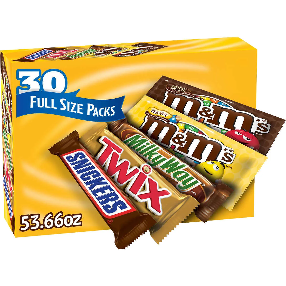 M&M's Variety Pack Full Size Milk Chocolate Candy Bars - 18 Ct